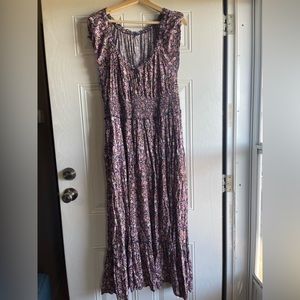 Old Navy Purple and Blue Floral Dress